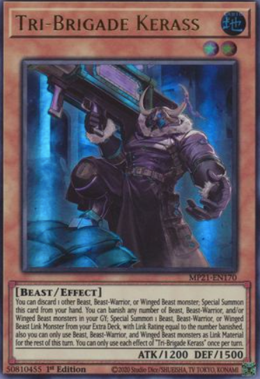 Tri-Brigade Kerass - MP21-EN170 - Ultra Rare 1st Edition