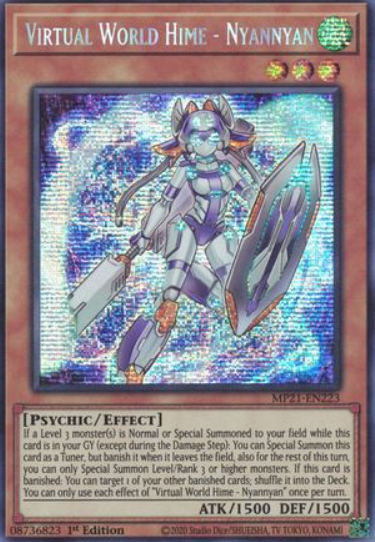 Virtual World Hime - Nyannyan - MP21-EN223 - Prismatic Secret Rare 1st Edition