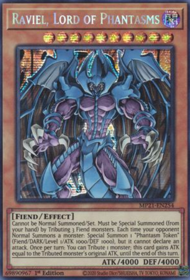 Raviel, Lord of Phantasms - MP21-EN254 - Prismatic Secret Rare 1st Edition