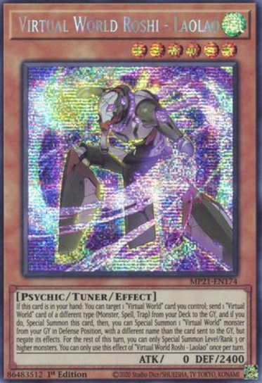 Virtual World Roshi - Laolao - MP21-EN174 - Prismatic Secret Rare 1st Edition