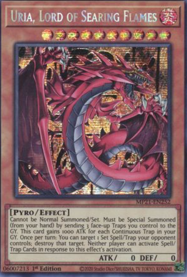 Uria, Lord of Searing Flames - MP21-EN252 - Prismatic Secret Rare 1st Edition