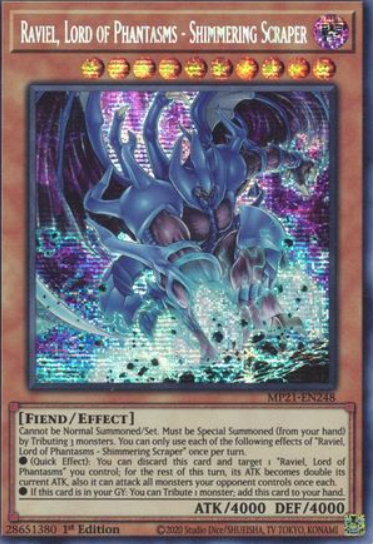 Raviel, Lord of Phantasms - Shimmering Scraper - MP21-EN248 - Prismatic Secret Rare