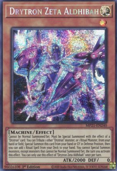 Drytron Zeta Aldhibah - MP21-EN240 - Prismatic Secret Rare 1st Edition