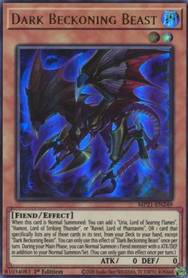 Dark Beckoning Beast - MP21-EN249 - Ultra Rare 1st Edition