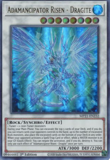 Adamancipator Risen - Dragite - MP21-EN232 - Ultra Rare 1st Edition