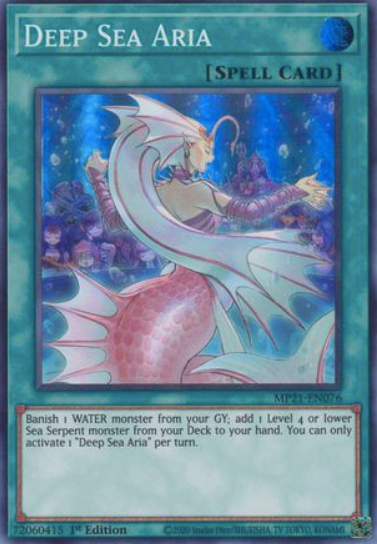Deep Sea Aria - MP21-EN076 - Super Rare 1st Edition