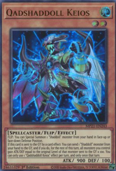 Qadshaddoll Keios - MP21-EN243 - Ultra Rare 1st Edition