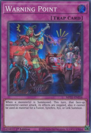 Warning Point - MP21-EN216 - Super Rare 1st Edition