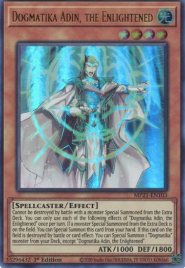 Dogmatika Adin, the Enlightened - MP21-EN103 - Ultra Rare 1st Edition