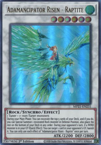 Adamancipator Risen - Raptite - MP21-EN231 - Ultra Rare 1st Edition