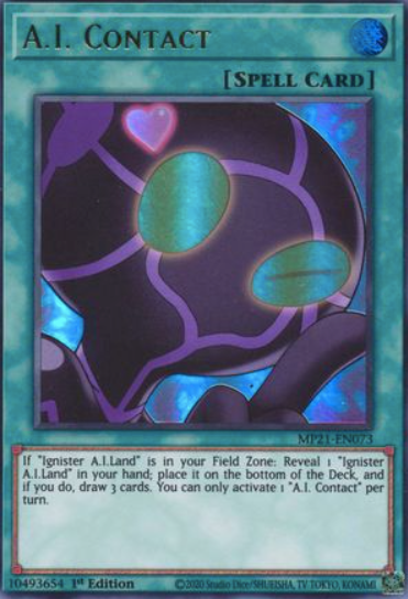 A.I. Contact - MP21-EN073 - Ultra Rare 1st Edition