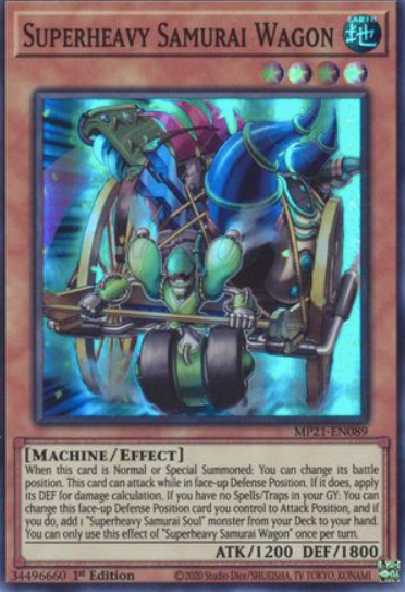 Superheavy Samurai Wagon - MP21-EN089 - Super Rare 1st Edition
