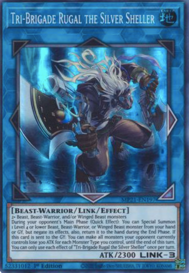Tri-Brigade Rugal the Silver Sheller - MP21-EN197 - Super Rare 1st Edition