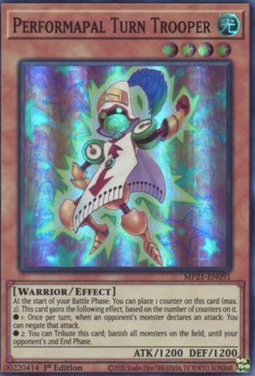 Performapal Turn Trooper - MP21-EN091 - Super Rare 1st Edition
