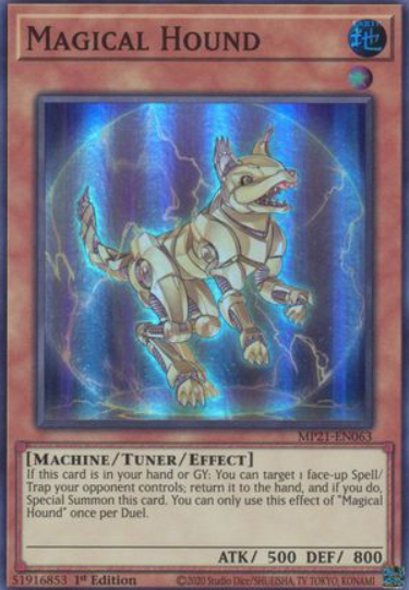 Magical Hound - MP21-EN063 - Super Rare 1st Edition