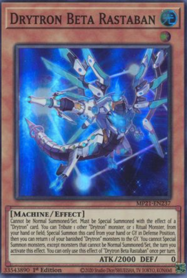 Drytron Beta Rastaban - MP21-EN237 - Super Rare 1st Edition