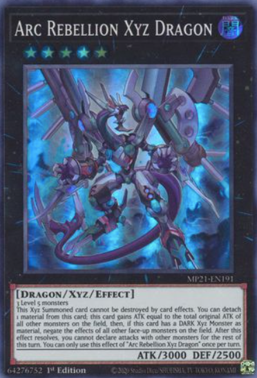 Arc Rebellion Xyz Dragon - MP21-EN191 - Super Rare 1st Edition