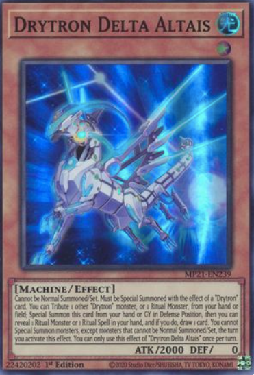 Drytron Delta Altais - MP21-EN239 - Super Rare 1st Edition