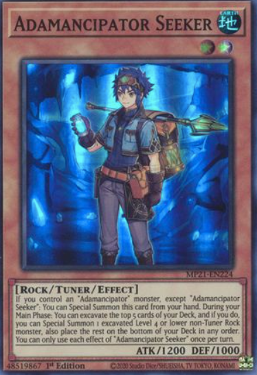 Adamancipator Seeker - MP21-EN224 - Super Rare 1st Edition