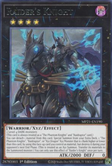Raider's Knight - MP21-EN190 - Rare 1st Edition