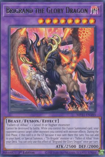 Brigrand the Glory Dragon - MP21-EN185 - Rare 1st Edition