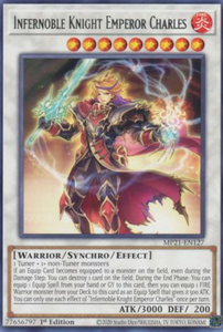Infernoble Knight Emperor Charles - MP21-EN127 - Rare 1st Edition