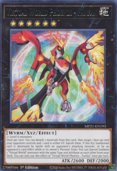 Virtual World Phoenix - Fanfan - MP21-EN193 - Rare 1st Edition
