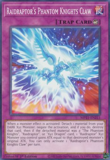Raidraptor's Phantom Knights Claw - MP21-EN211 - Common 1st Edition