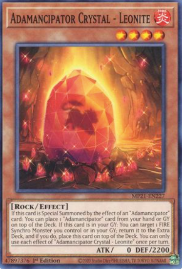 Adamancipator Crystal - Leonite - MP21-EN227 - Common 1st Edition