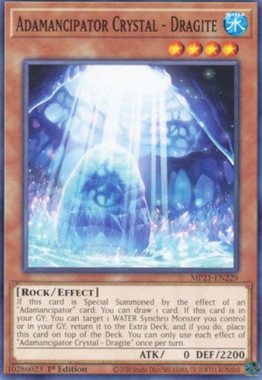 Adamancipator Crystal - Dragite - MP21-EN229 - Common 1st Edition