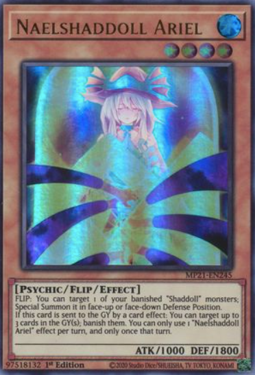 Naelshaddoll Ariel - MP21-EN245 - Ultra Rare 1st Edition