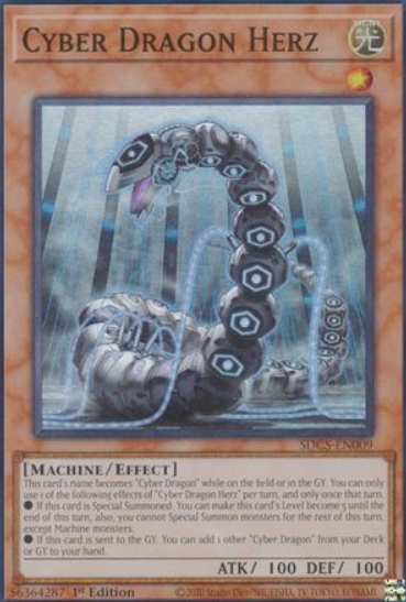 Cyber Dragon Herz - SDCS-EN009 - Super Rare 1st Edition