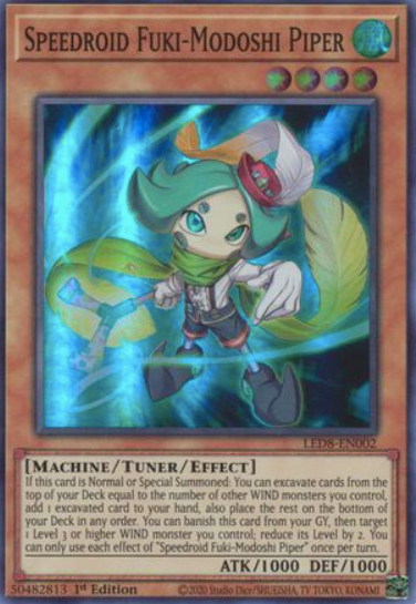 Speedroid Fuki-Modoshi Piper - LED8-EN002 - Super Rare 1st Edition