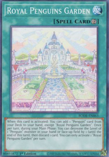 Royal Penguins Garden - BODE-EN063 - Common 1st Edition
