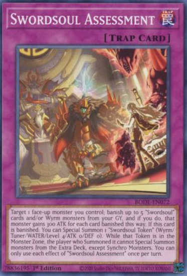 Swordsoul Assessment - BODE-EN072 - Common 1st Edition