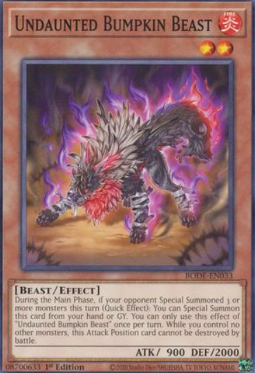 Undaunted Bumpkin Beast - BODE-EN033 - Common 1st Edition