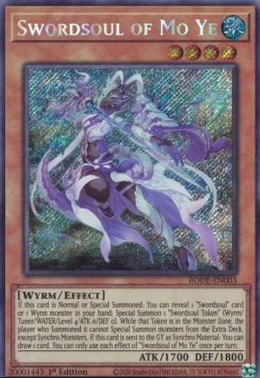 Swordsoul of Mo Ye - BODE-EN003 - Secret Rare 1st Edition