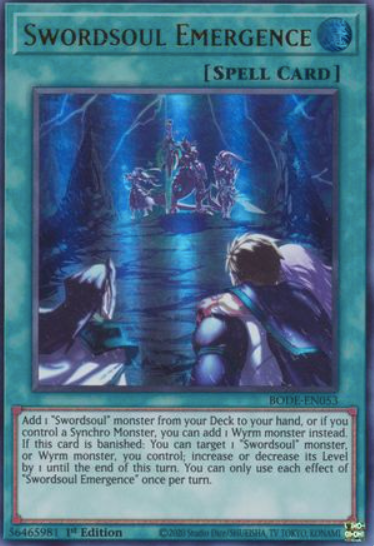 Swordsoul Emergence - BODE-EN053 - Ultra Rare 1st Edition