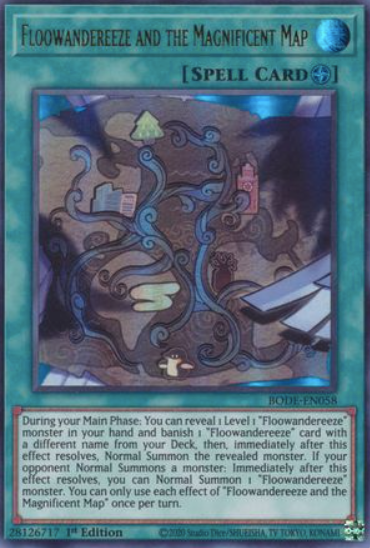 Floowandereeze and the Magnificent Map - BODE-EN058 - Ultra Rare 1st Edition