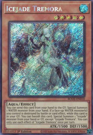 Icejade Tremora - BODE-EN010 - Secret Rare 1st Edition