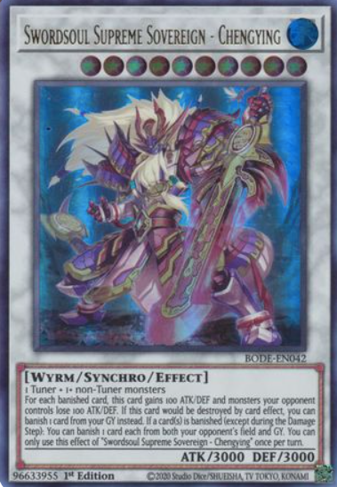 Swordsoul Supreme Sovereign - Chengying - BODE-EN042 - Ultra Rare 1st Edition