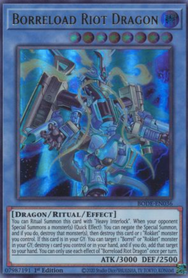 Borreload Riot Dragon - BODE-EN036 - Ultra Rare 1st Edition