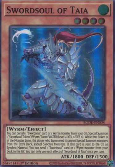 Swordsoul of Taia - BODE-EN004 - Super Rare 1st Edition