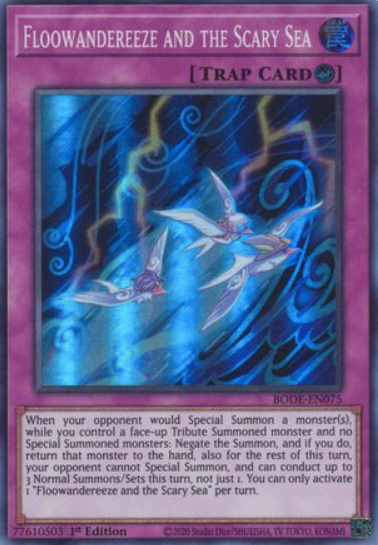 Floowandereeze and the Scary Sea - BODE-EN075 - Super Rare 1st Edition