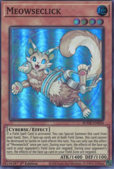 Meowseclick - BODE-EN034 - Super Rare 1st Edition