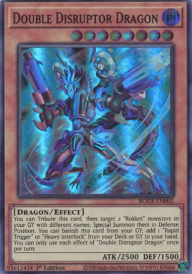 Double Disruptor Dragon - BODE-EN002 - Super Rare 1st Edition
