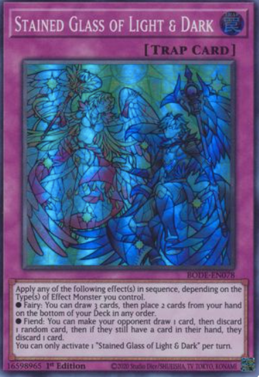 Stained Glass of Light & Dark - BODE-EN078 - Super Rare 1st Edition
