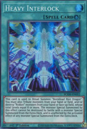 Heavy Interlock - BODE-EN052 - Super Rare 1st Edition