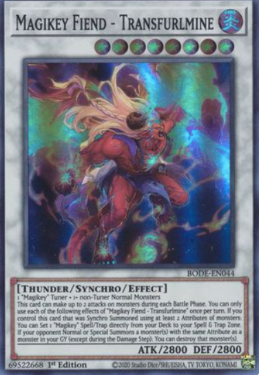Magikey Fiend - Transfurlmine - BODE-EN044 - Super Rare 1st Edition