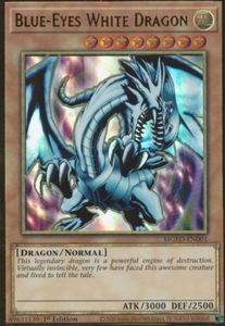 Blue-Eyes White Dragon - MGED-EN001 - Premium Gold Rare 1st Edition